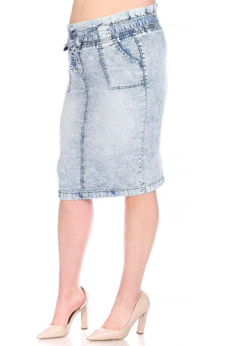 Denim Skirt Plus Size