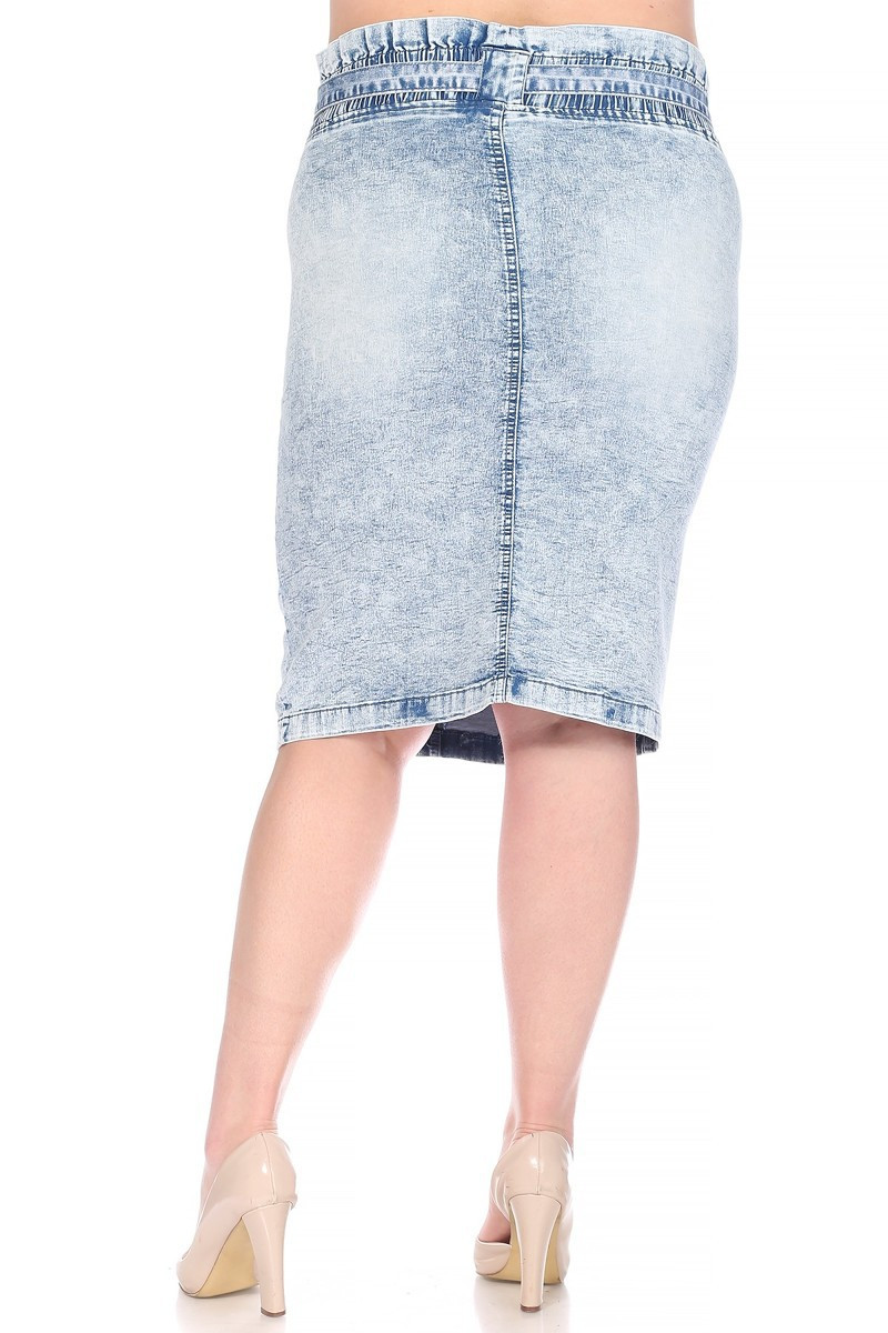 Denim Skirt Plus Size