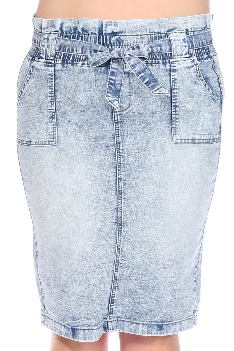Denim Skirt Plus Size