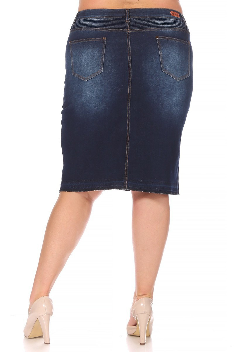 Denim Skirt Plus Size