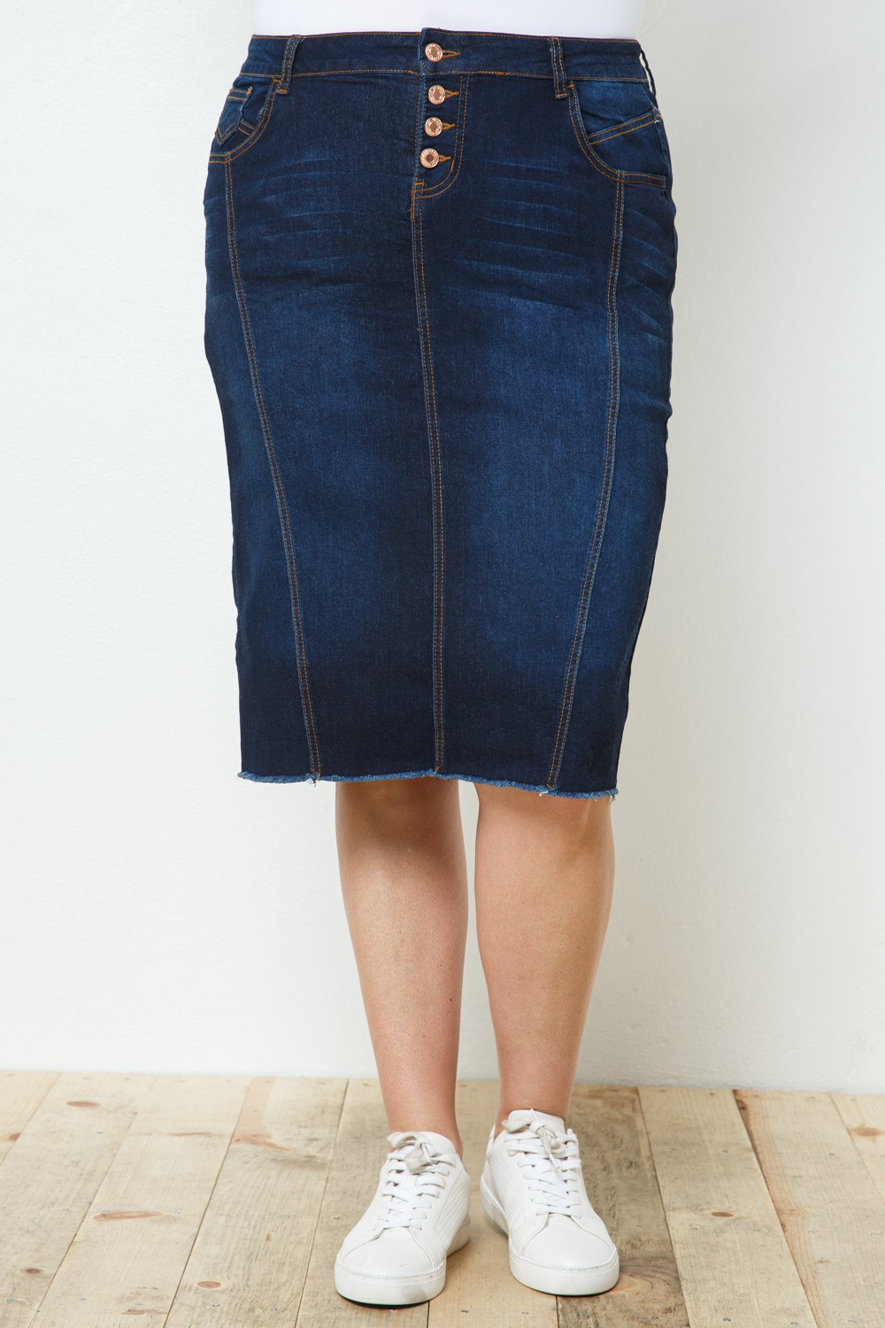 Denim Skirt Plus Size
