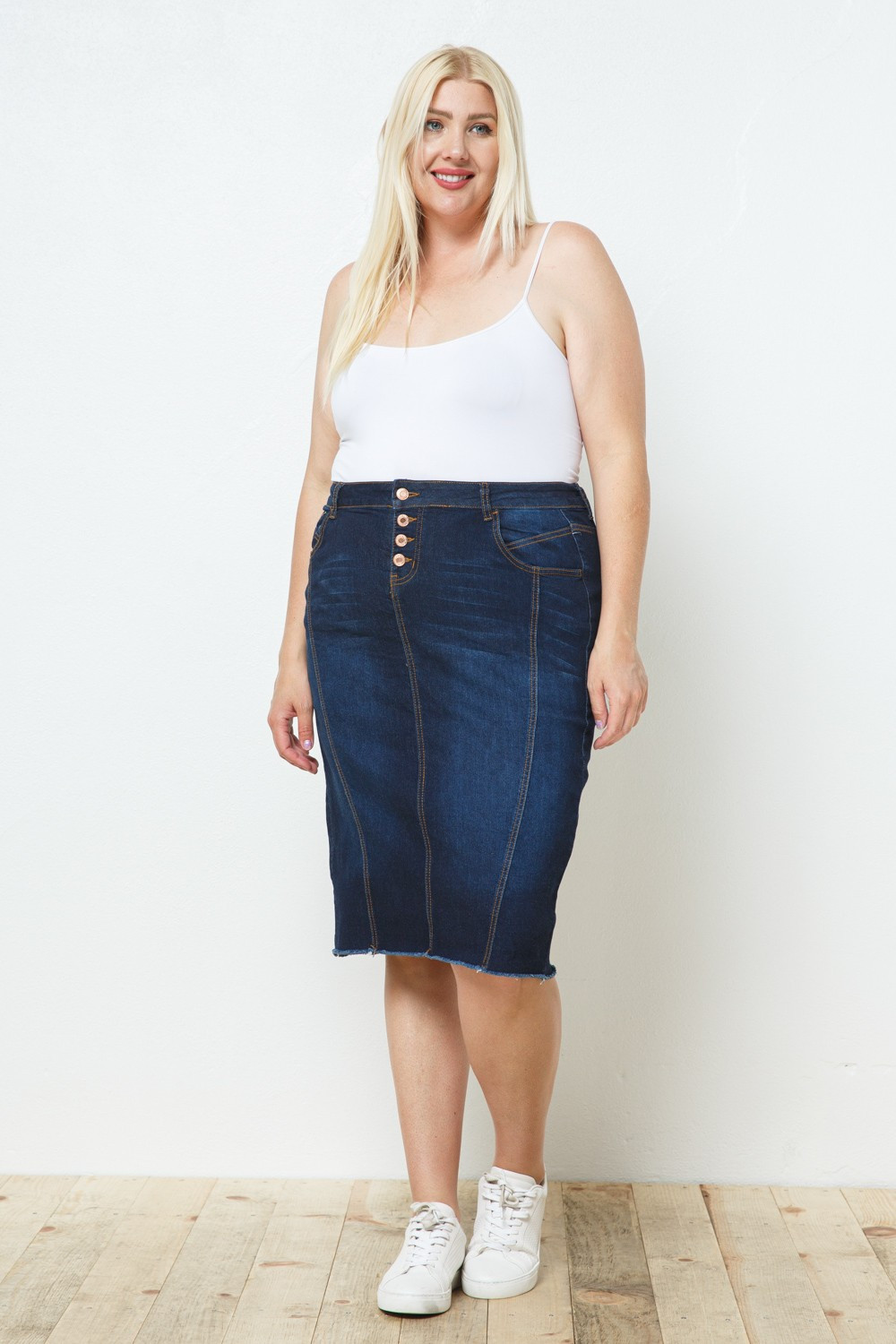 Denim Skirt Plus Size