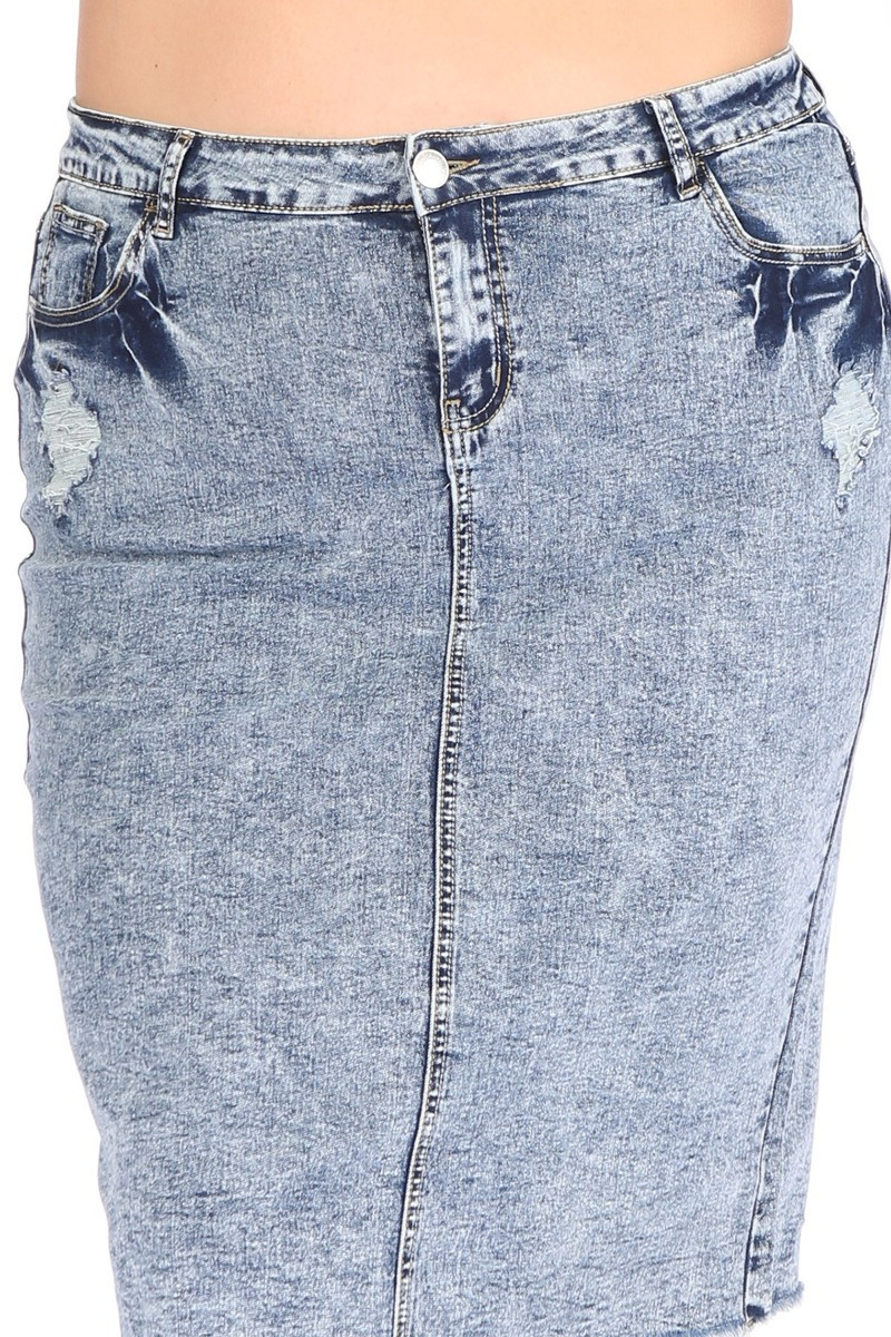 Denim Skirt Plus Size