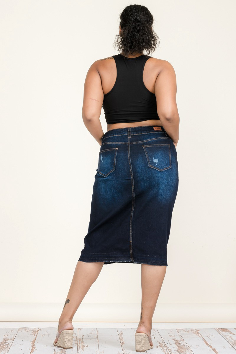 Denim Skirt Plus Size