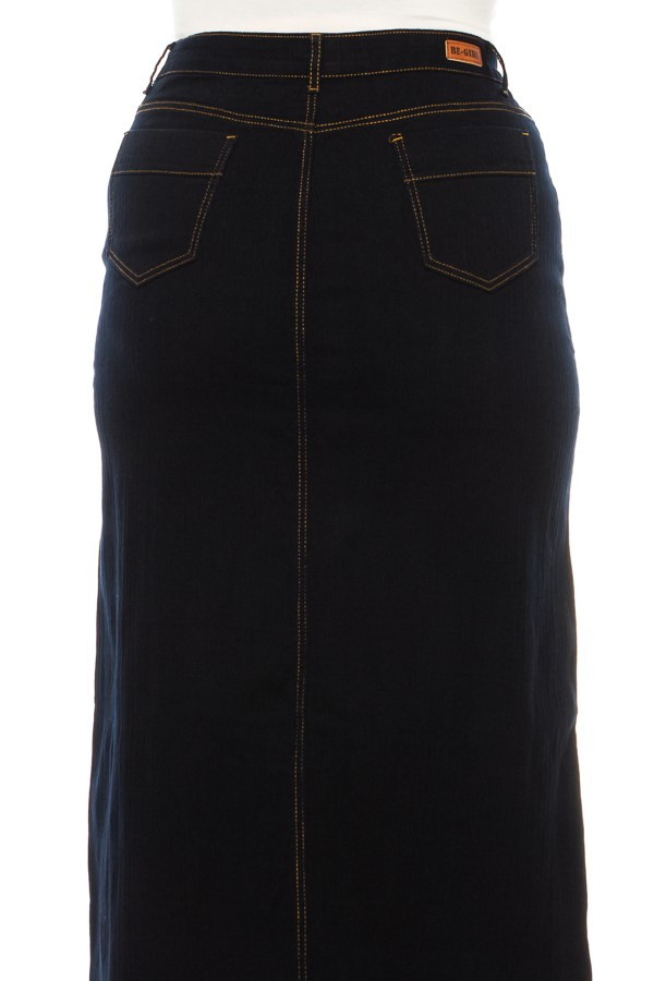 Denim Long Skirt Plus Size