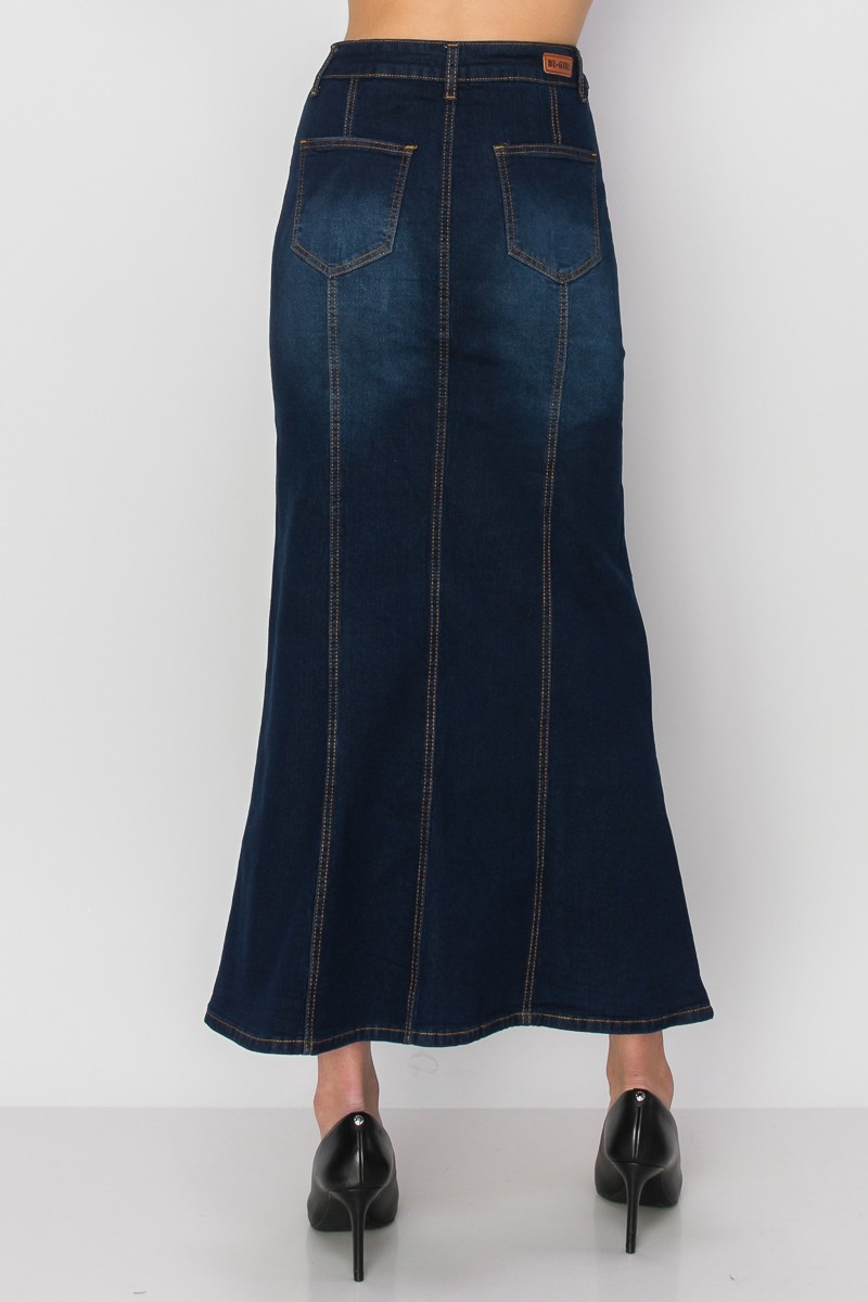 Denim Long Skirt