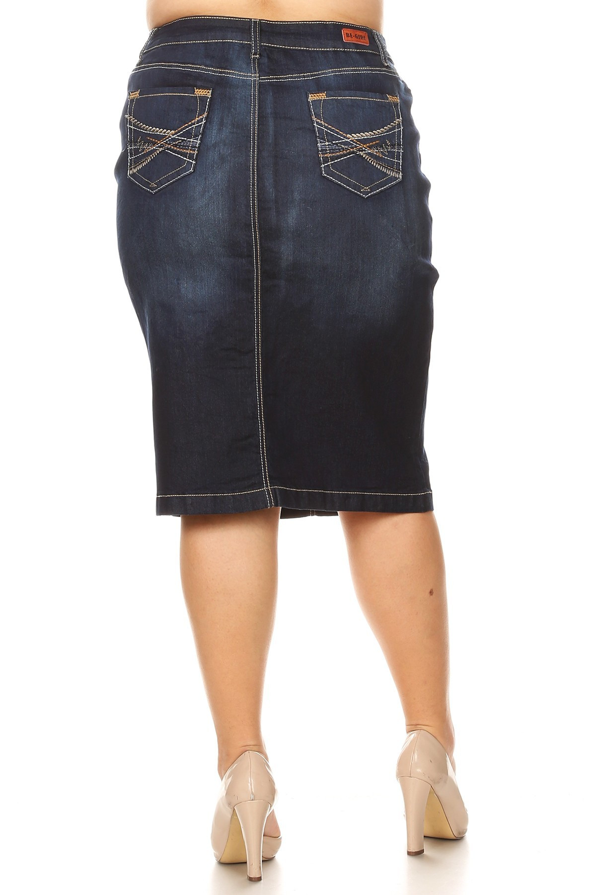 Denim Skirt Plus Size