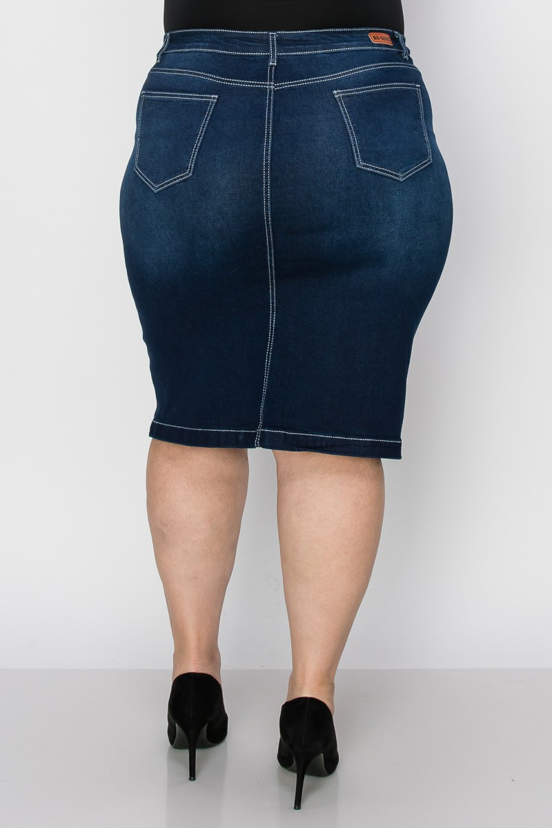 Denim Skirt Plus Size
