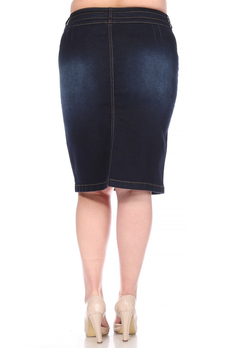 Denim Skirt Plus Size