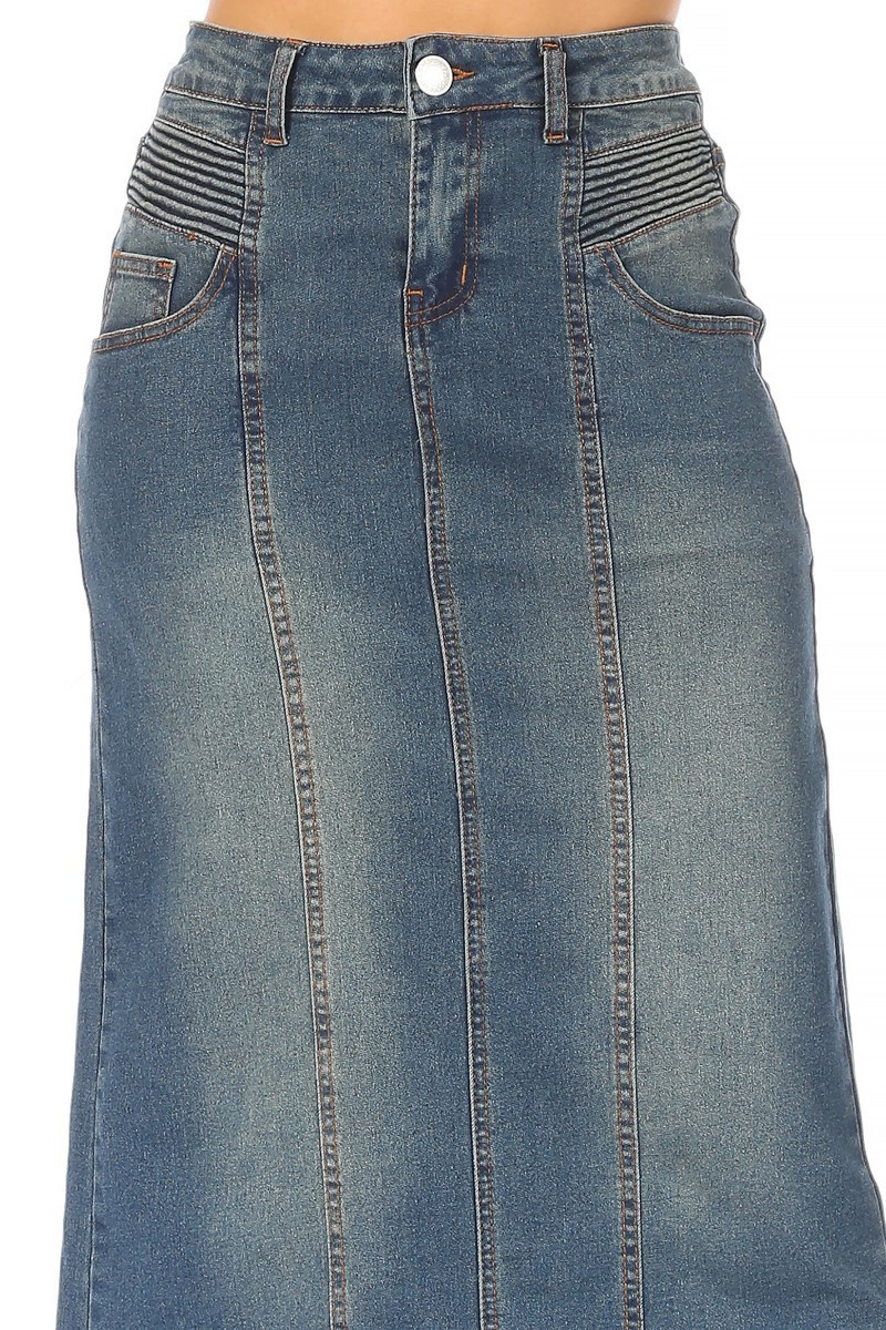 Denim Long Skirt