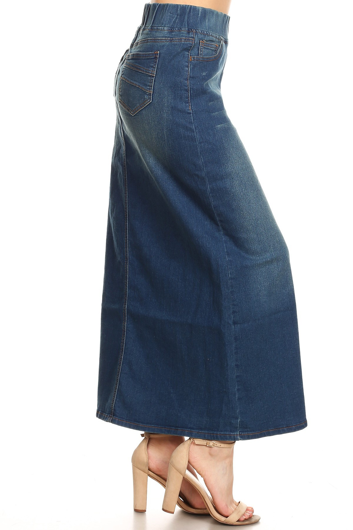 Denim Long Skirt