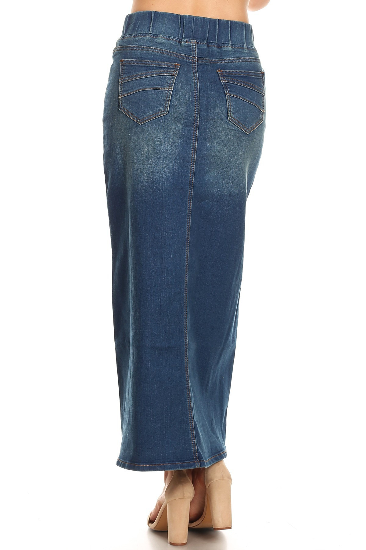 Denim Long Skirt