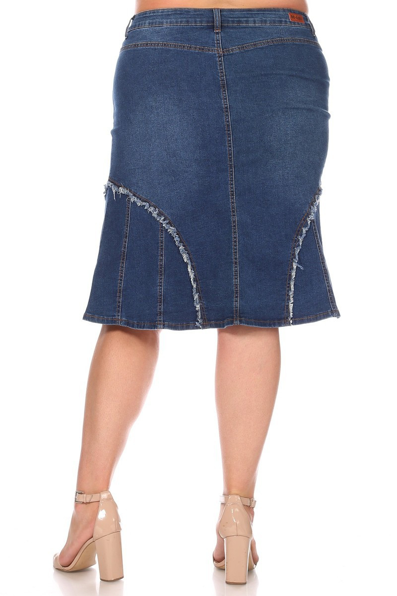 Denim Skirt Plus Size