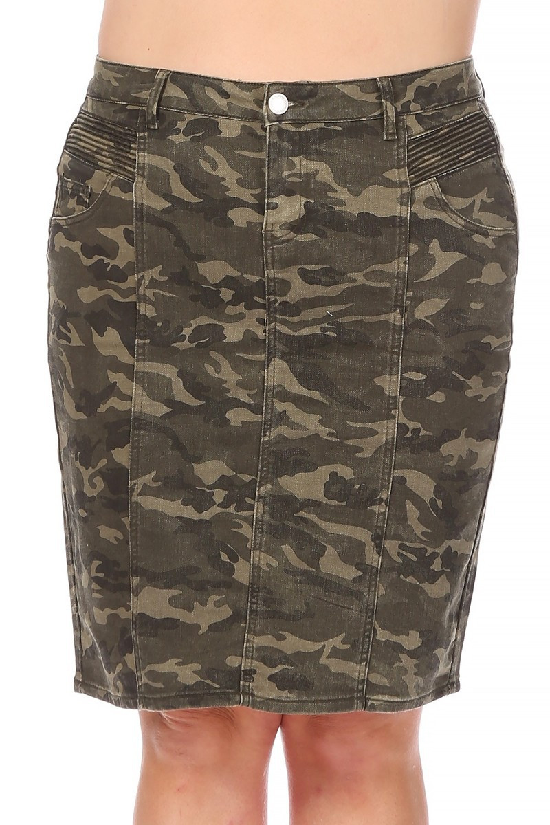 Denim Skirt Plus Size