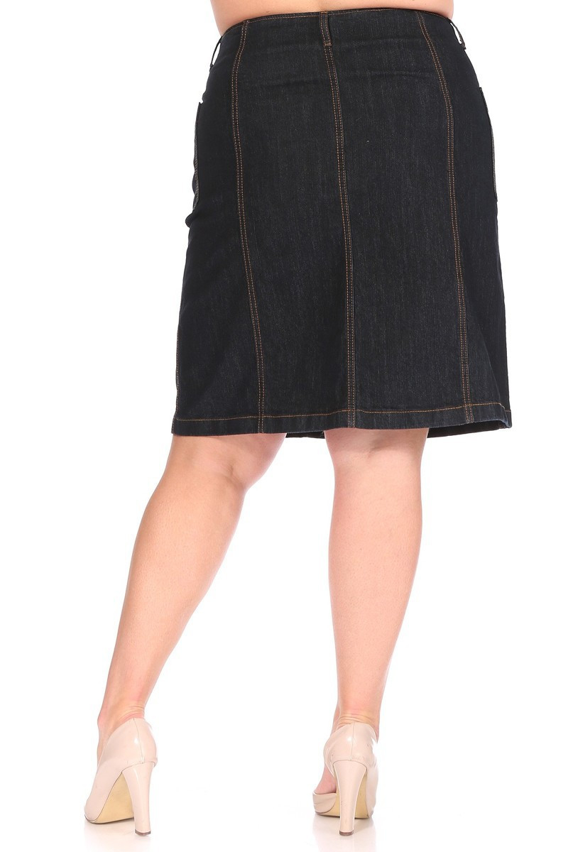 Denim Skirt Plus Size