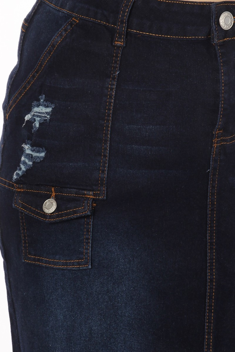 Denim Skirt Plus Size