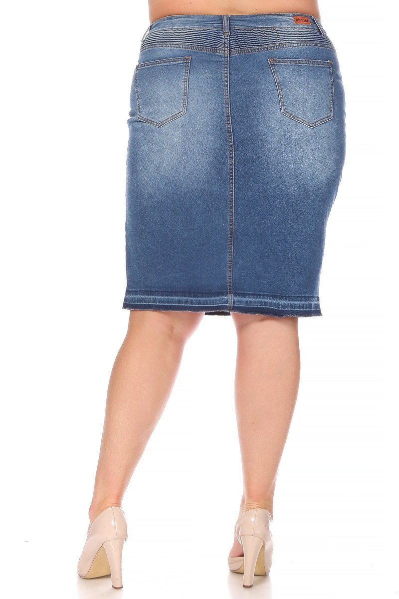 Denim Skirt Plus Size