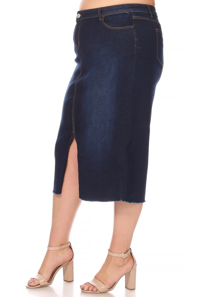 Denim Skirt Plus Size
