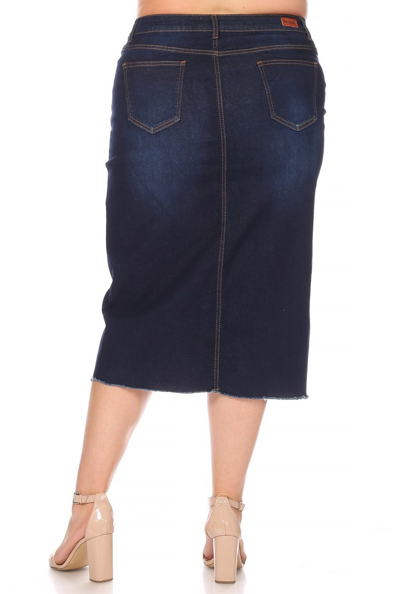 Denim Skirt Plus Size