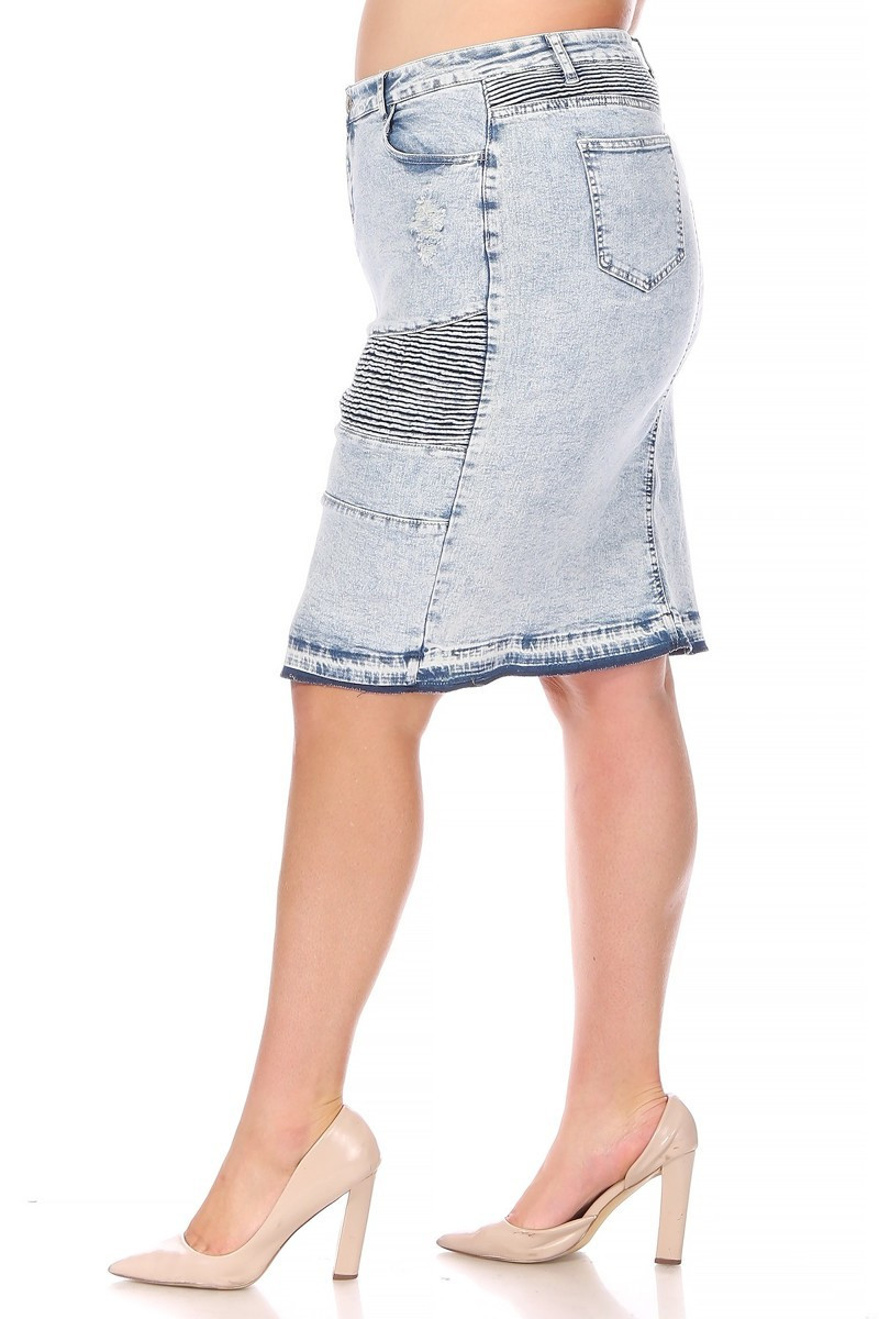 Denim Skirt Plus Size