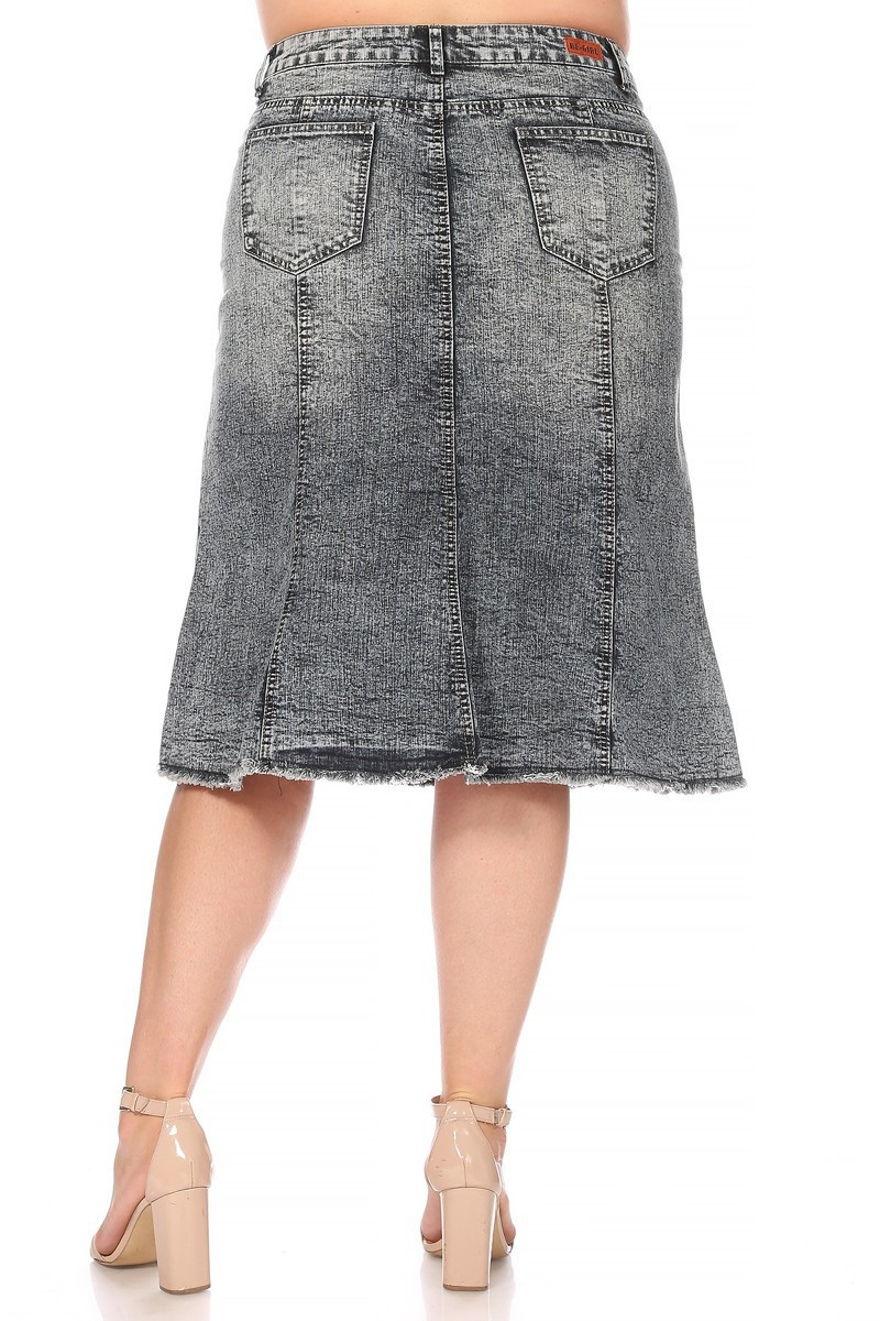 Denim Skirt Plus Size