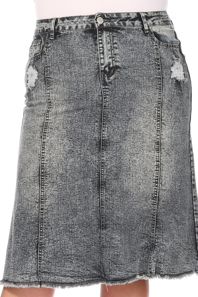 Denim Skirt Plus Size