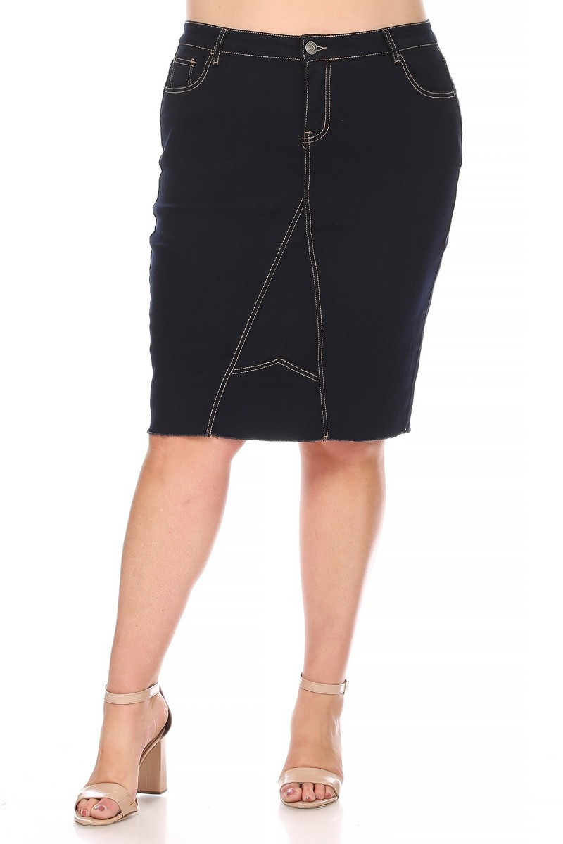 Denim Skirt Plus Size