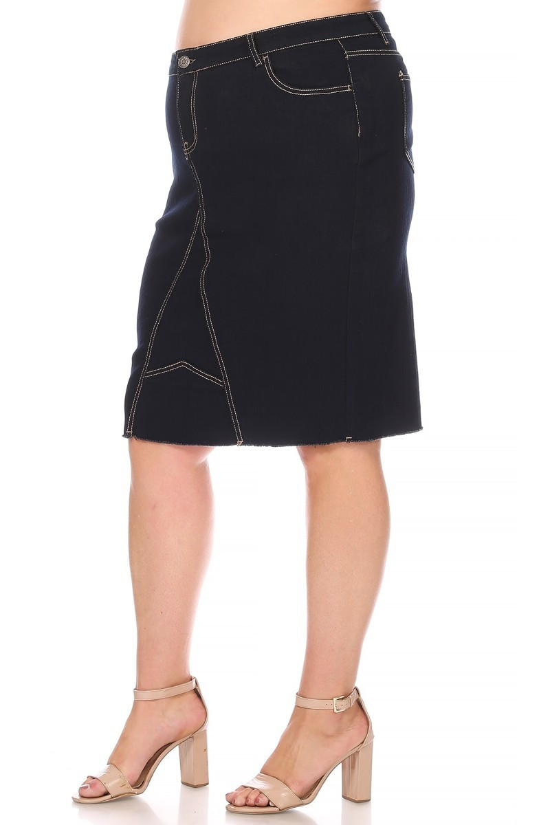 Denim Skirt Plus Size