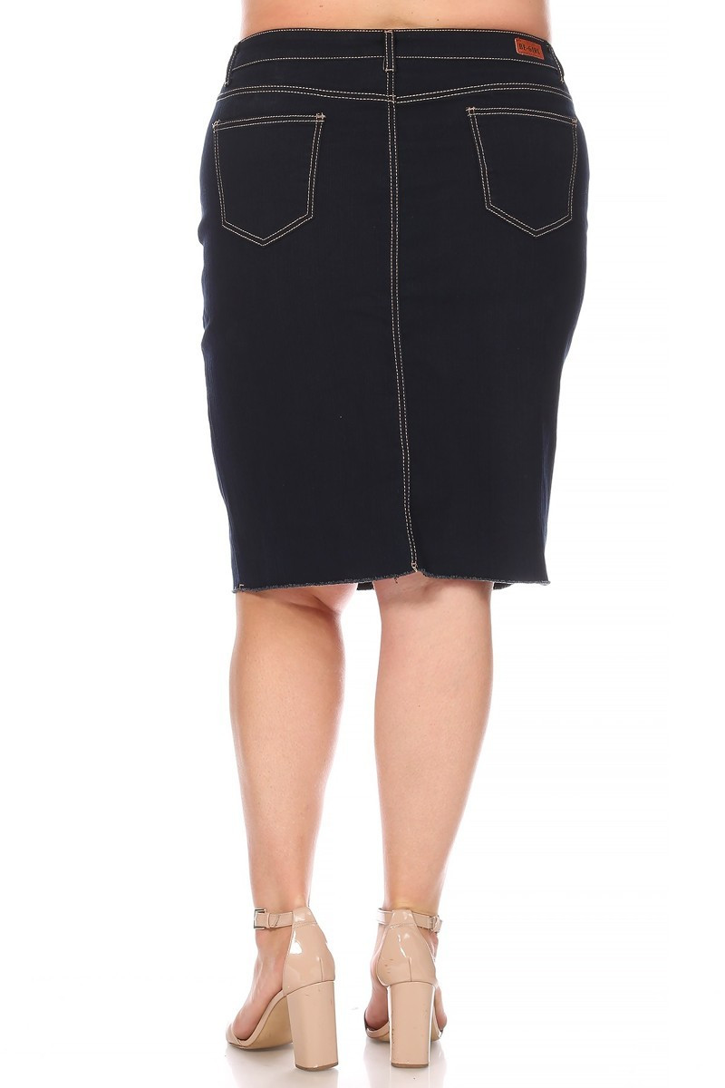 Denim Skirt Plus Size
