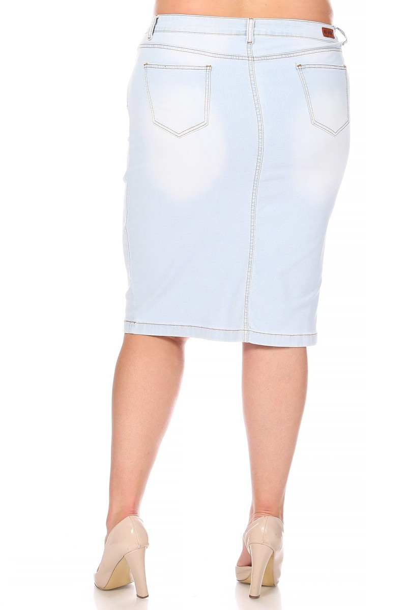 Denim Skirt Plus Size