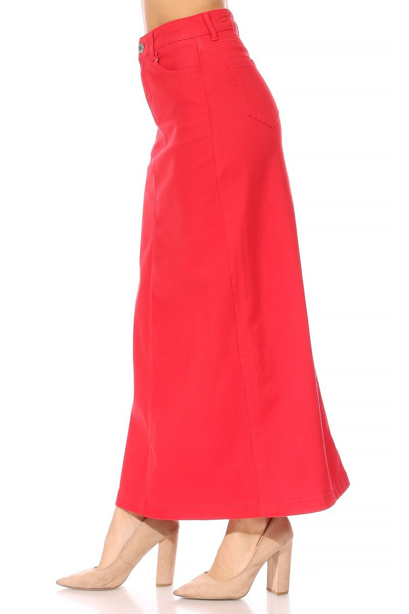Denim Long Skirt
