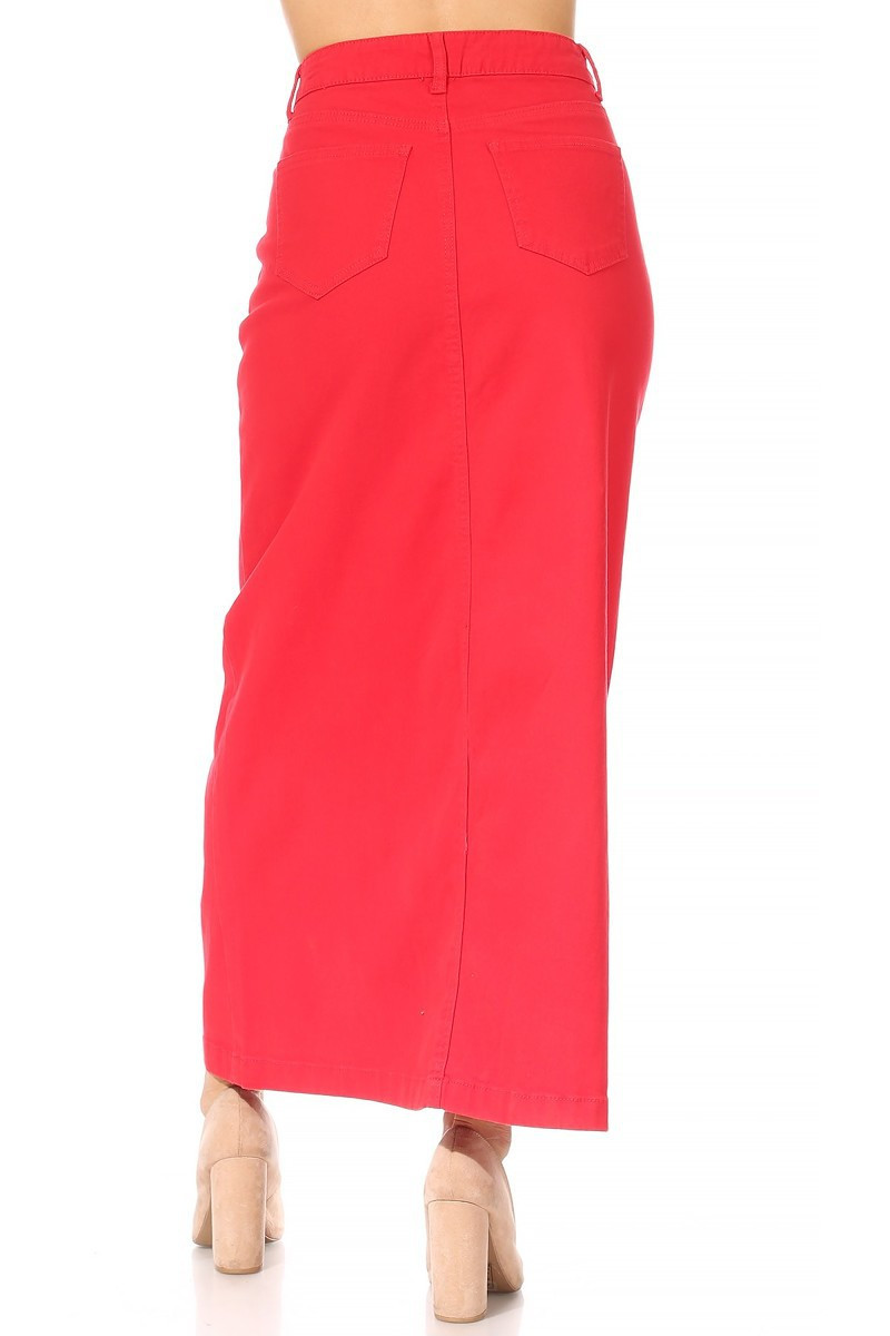 Denim Long Skirt