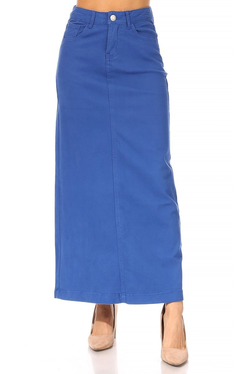Denim Long Skirt