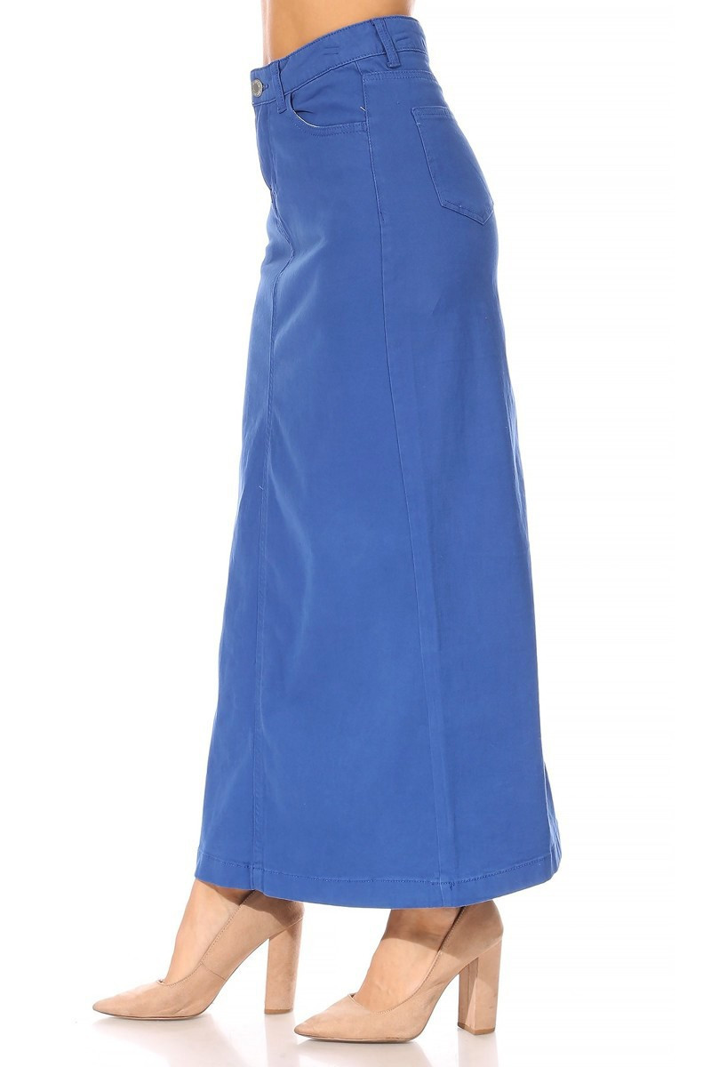 Denim Long Skirt