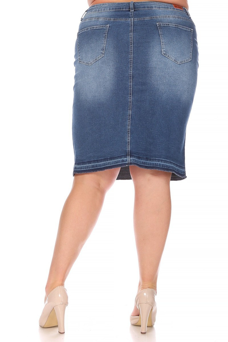 Denim Skirt Plus Size