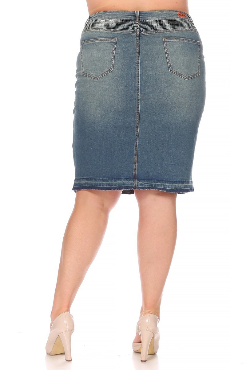 Denim Skirt Plus Size