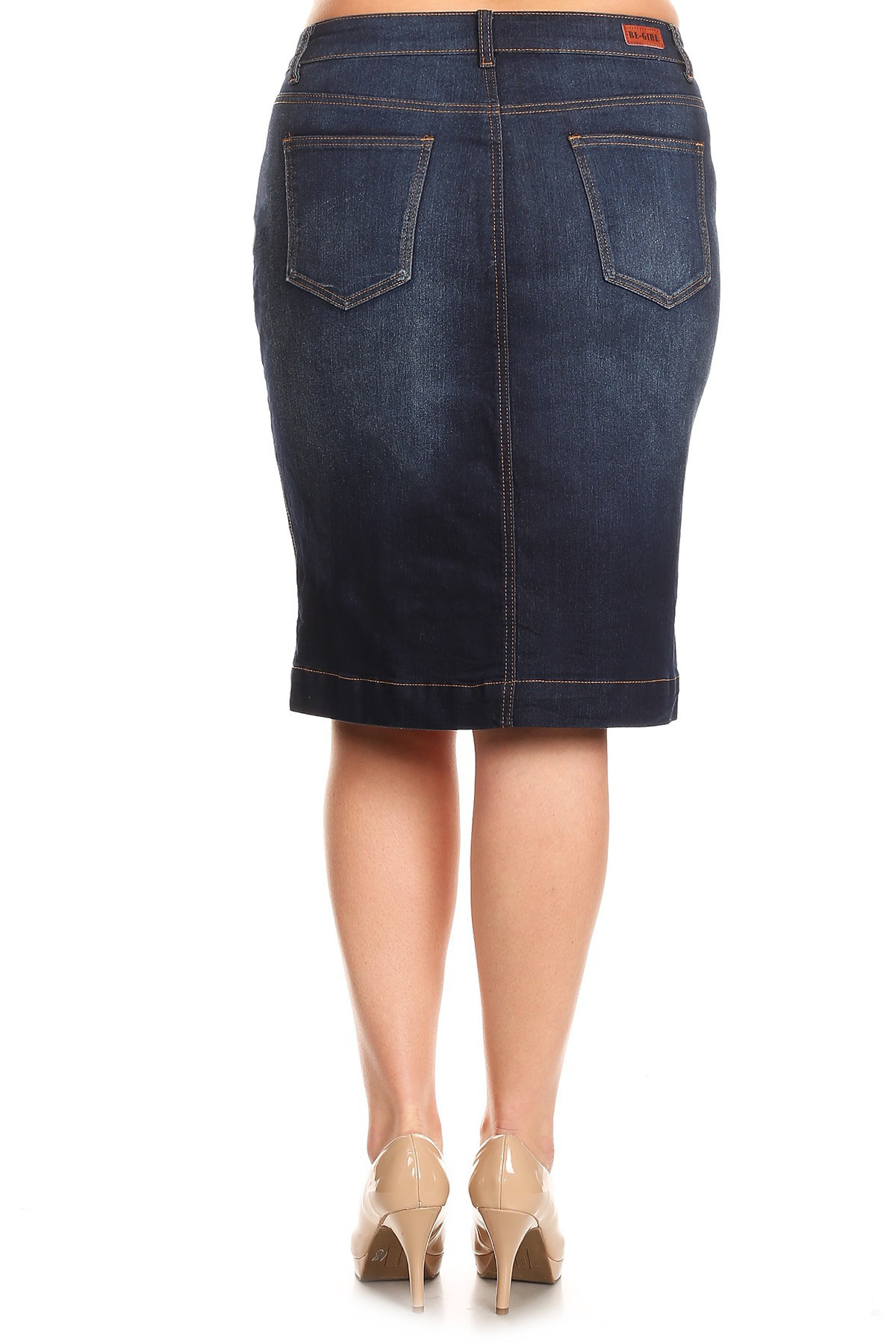 Denim Skirt Plus Size