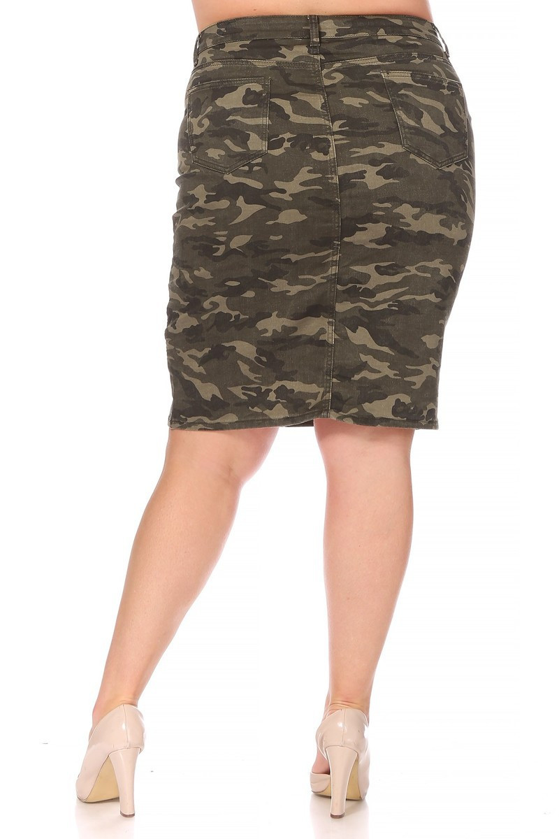 Denim Skirt Plus Size