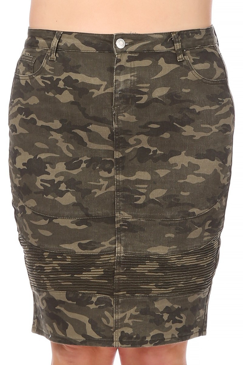 Denim Skirt Plus Size