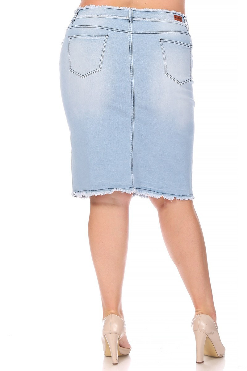 Denim Skirt Plus Size