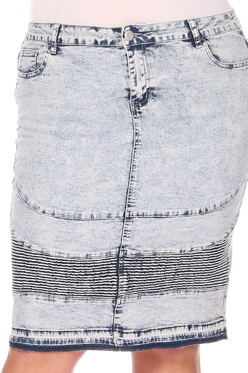 Denim Skirt Plus Size