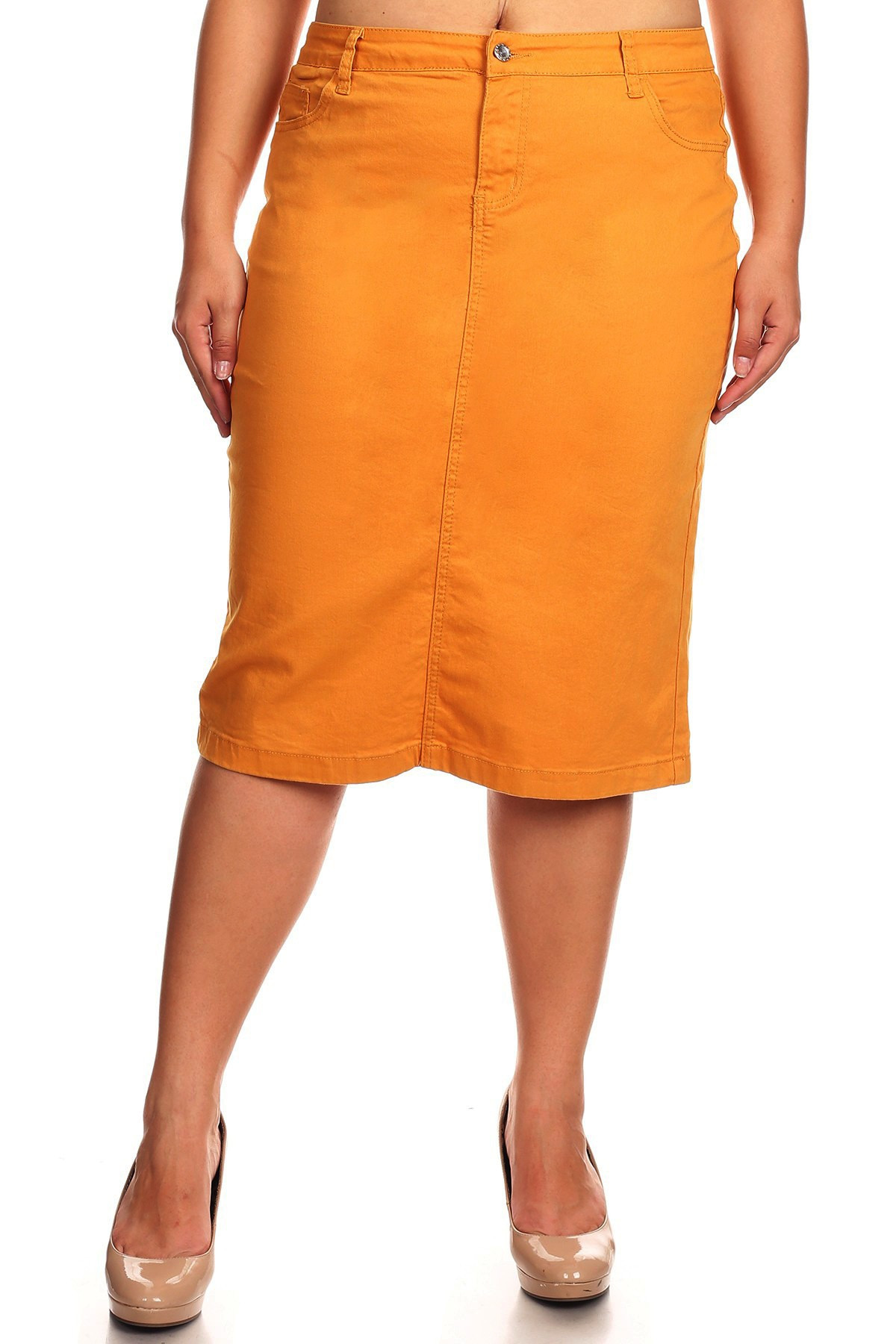 Denim Skirt Plus Size