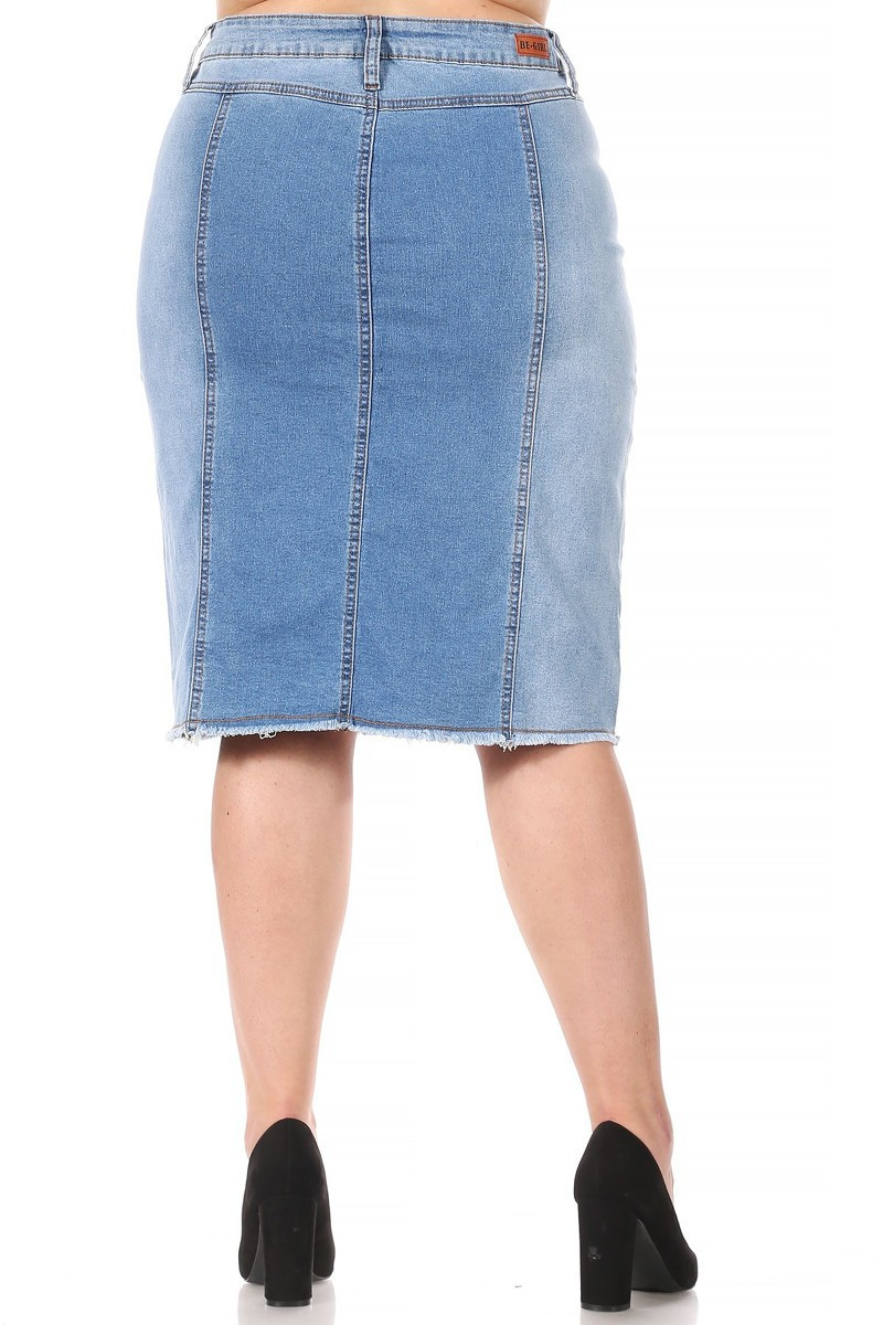Denim Skirt Plus Size