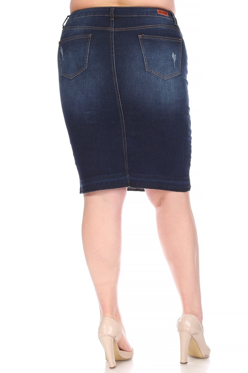 Denim Skirt Plus Size