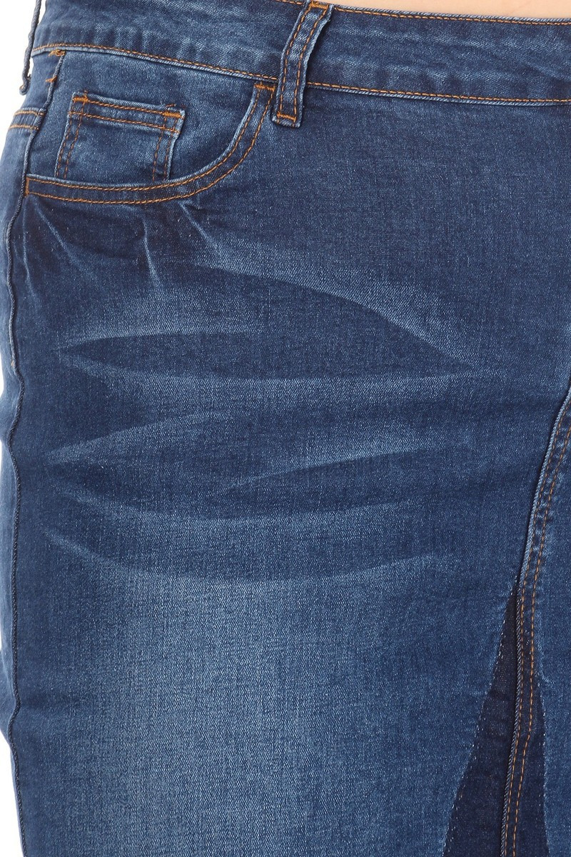 Denim Skirt Plus Size