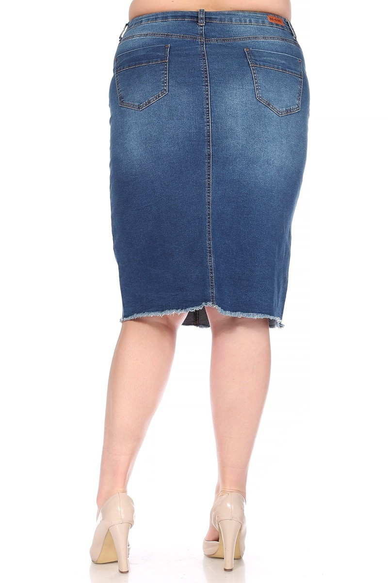 Denim Skirt Plus Size