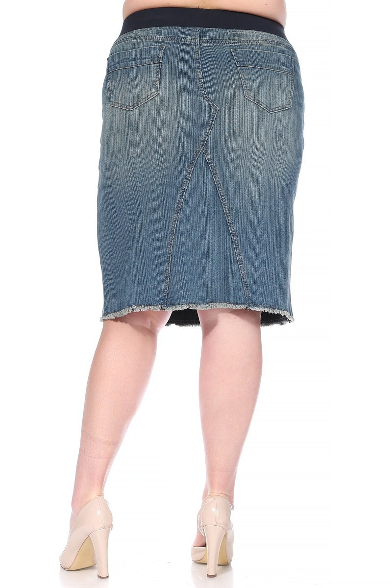 Denim Skirt Plus Size