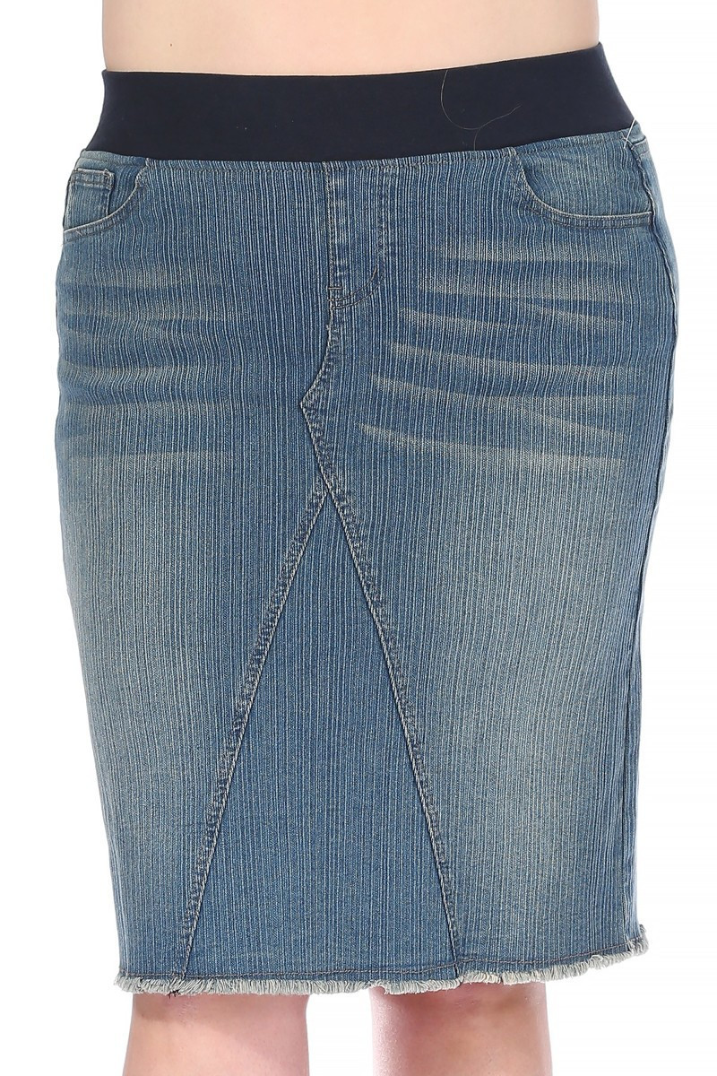 Denim Skirt Plus Size