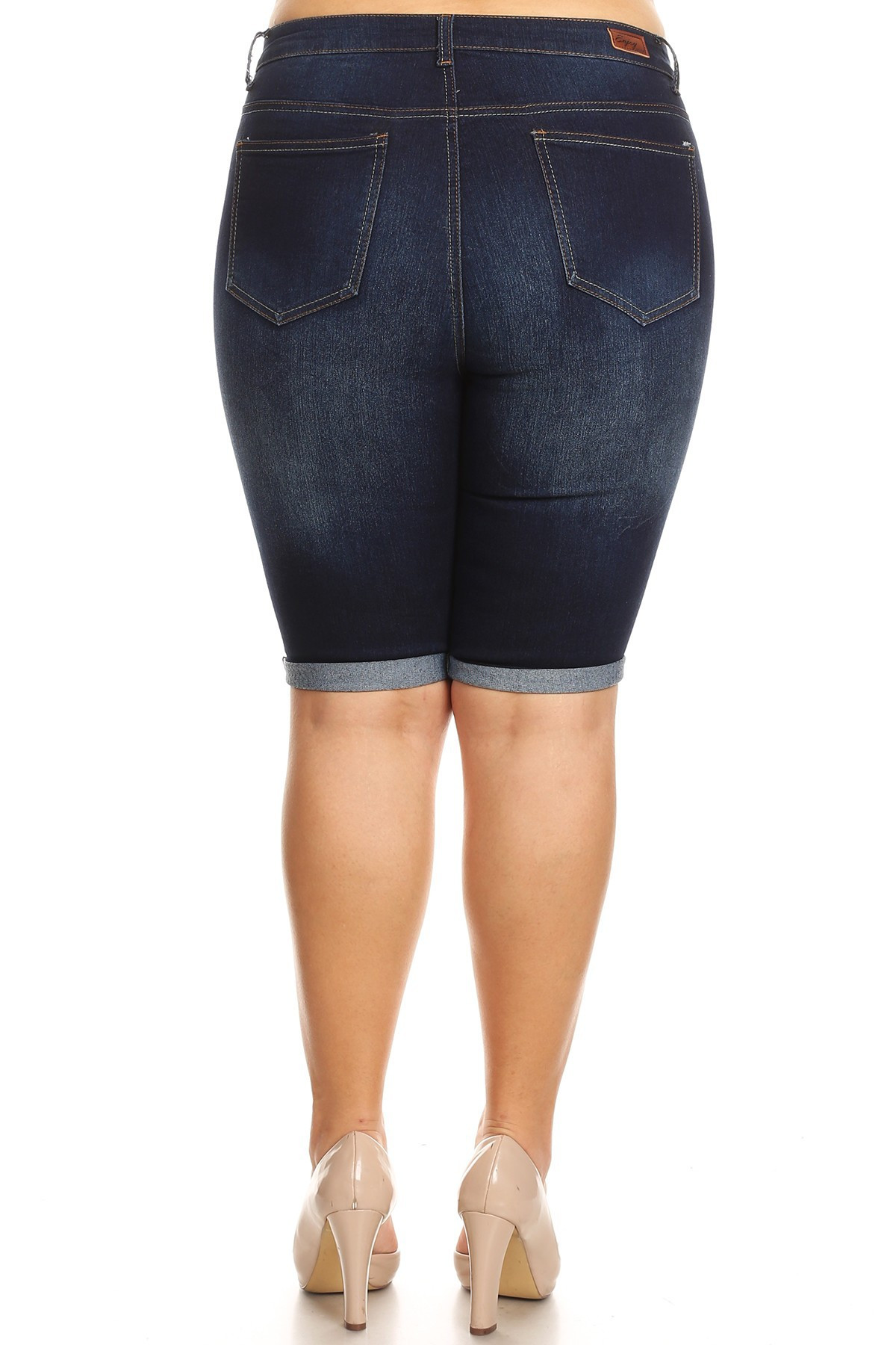 Denim Bermuda Plus Size