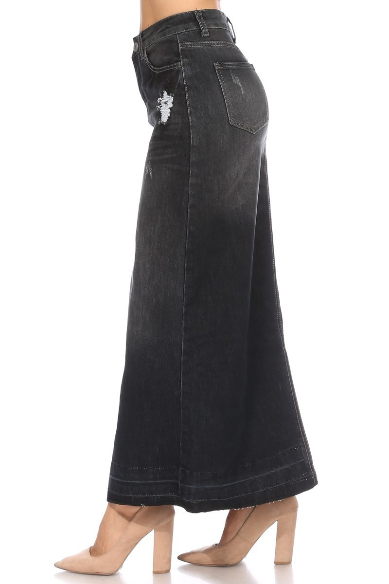 Denim Long Skirt